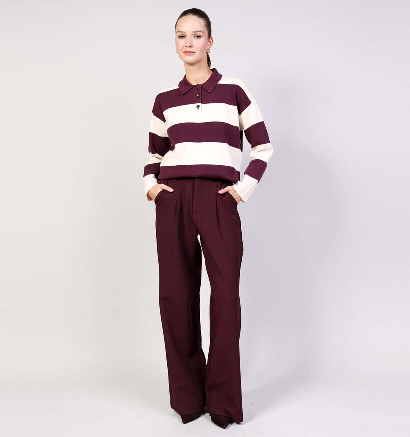 SISTERS POINT Great Bordeaux Geklede Broek voor dames (371979)