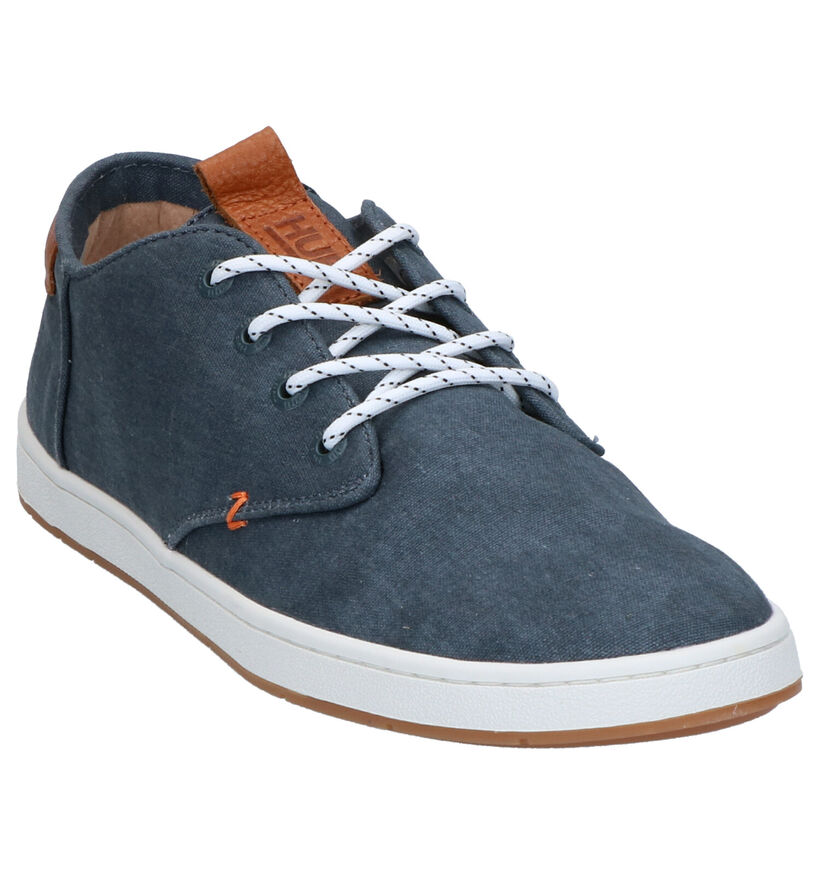 Hub Chucker 2.0 Blauwe Veterschoenen in stof (267840)