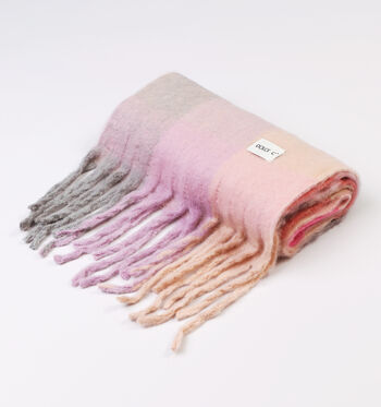 Dolce C. Sjaals Blauw/Roze/Groen