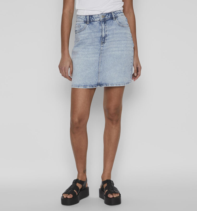 Vila Kaja Jupe en jeans en Bleu pour femmes (336027)