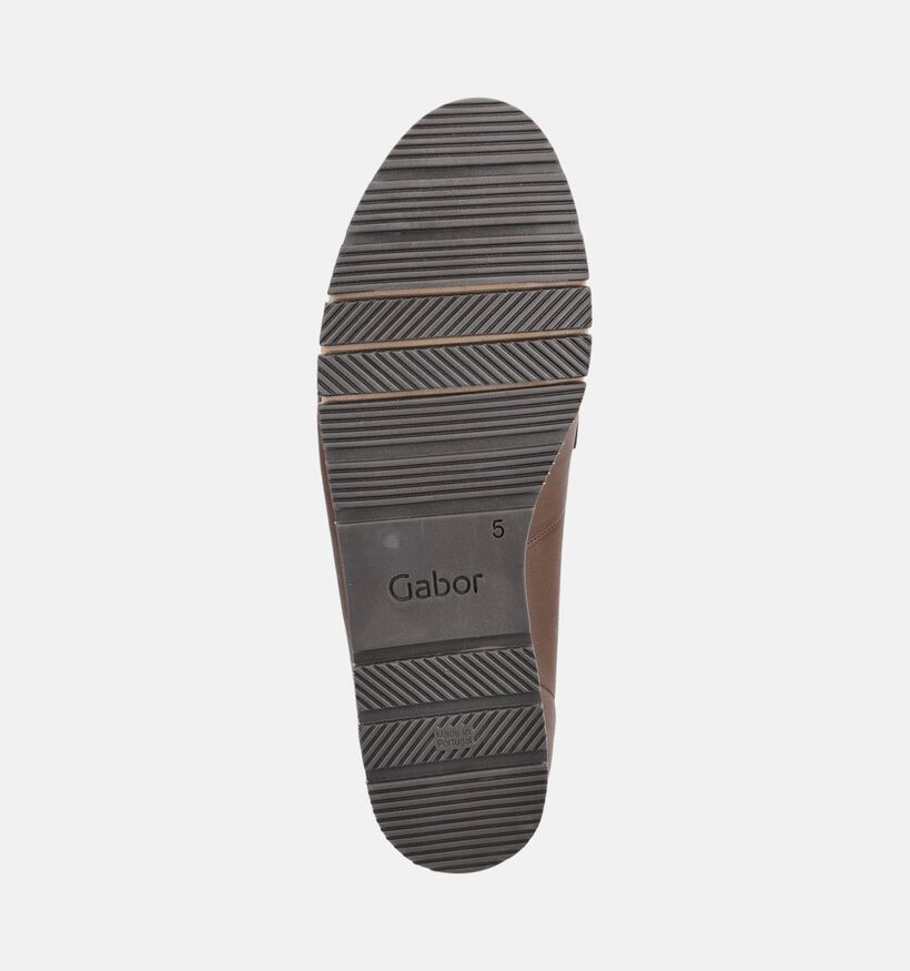 Gabor Bruine Mocassins voor dames (376962) - geschikt voor steunzolen