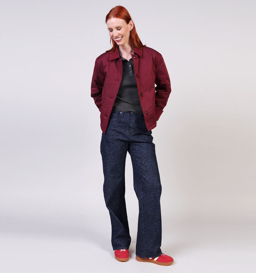 Pieces Jorma Corduroy Manteau en Bordeaux pour femmes (362264)
