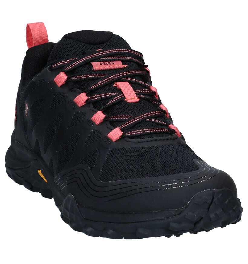 Merrell Siren 3 GTX Zwarte Wandelschoenen voor dames (310223) - geschikt voor steunzolen