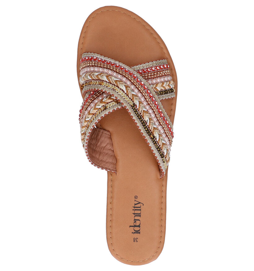 Identity Beige Slippers in stof (273453)