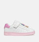 Geox Eclyper Unicorn Witte/Roze Sneakers voor meisjes (368420) - geschikt voor steunzolen