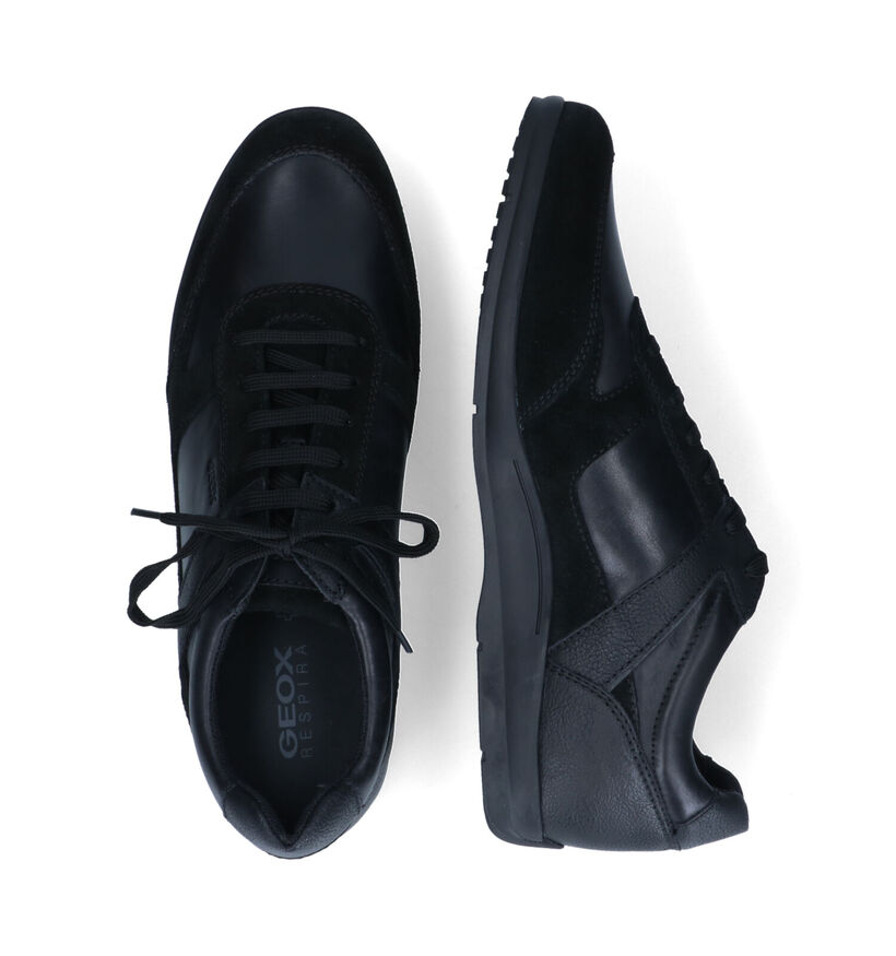 Geox Adrien Zwarte Lage Schoenen in kunstleer (315627)