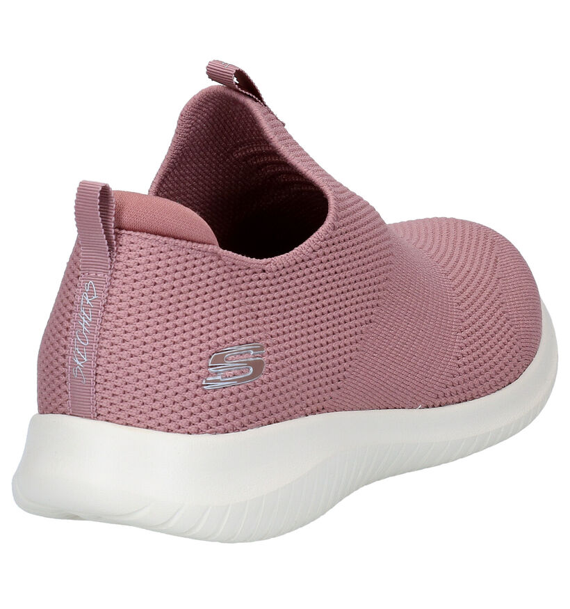 Skechers Ultra Flex First Take Zwarte Slip-on Sneakers voor dames (310629) - geschikt voor steunzolen