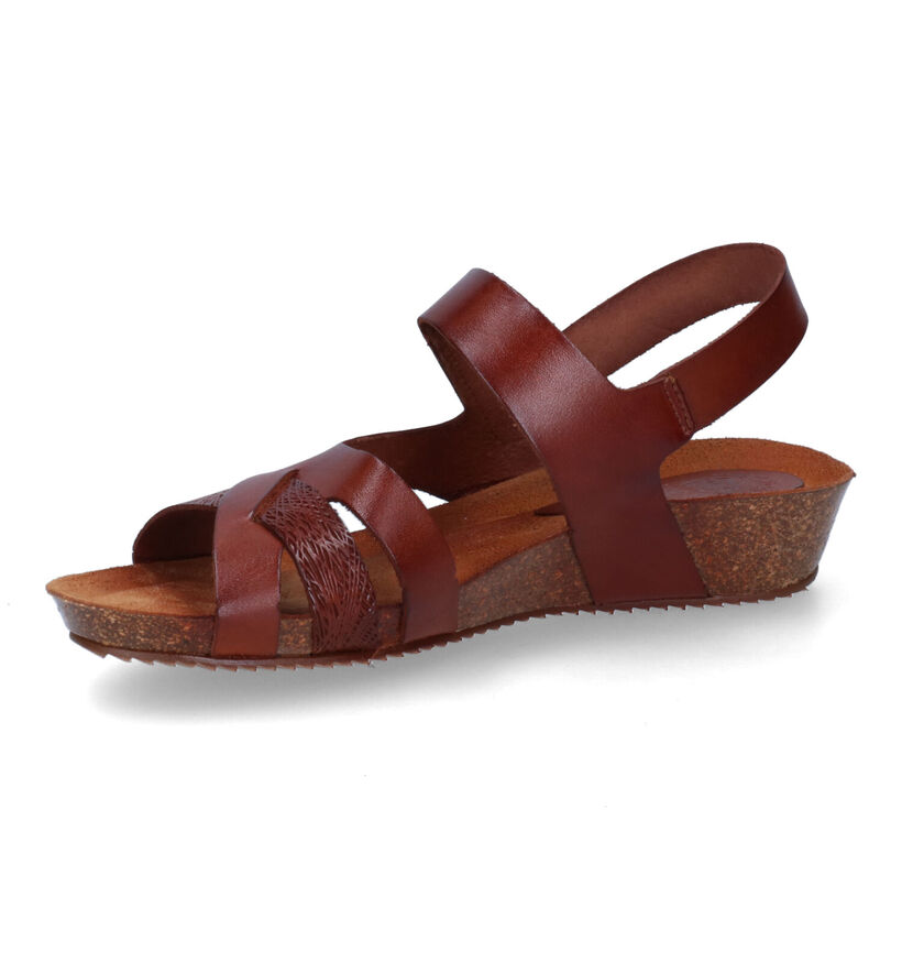 Hee Cognac Sandalen in leer (305324)