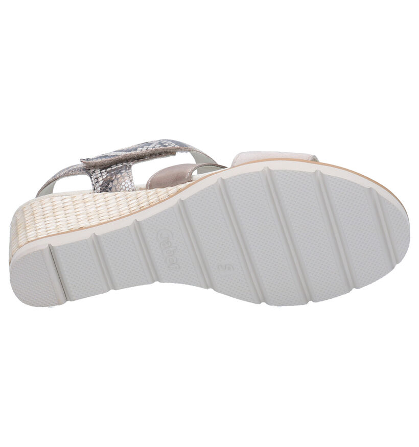 Gabor Beige Sandalen in leer (271756)