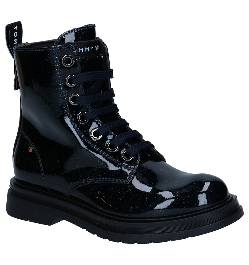 Tommy Hilfiger Blauwe Bottines in lak (295386)