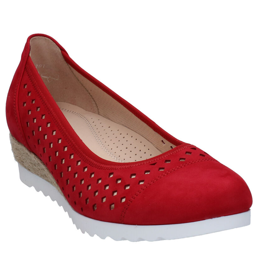 Gabor Easy Walking Escarpins en Rouge en nubuck (272452)