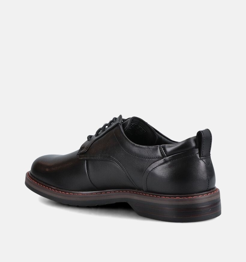 Clarks Aldwin2 Derby Zwarte Geklede Veterschoenen voor heren (376480) - geschikt voor steunzolen