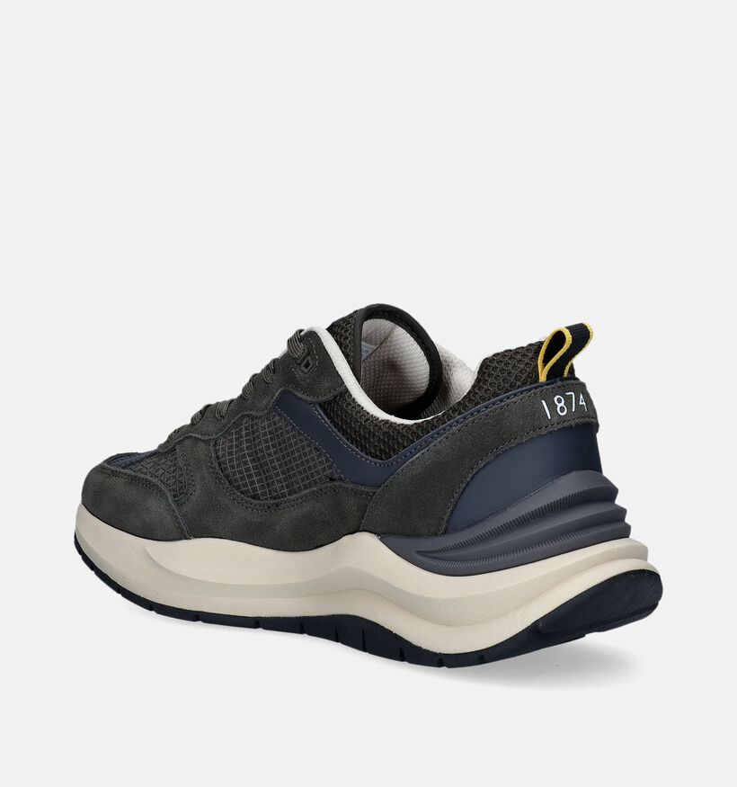 Lyle & Scott Dunbar II Chunky Low Olijfgroene Veterschoenen voor heren (356126) - geschikt voor steunzolen