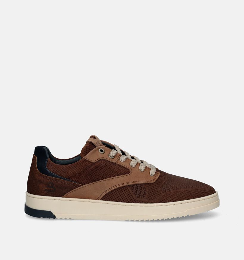 Bullboxer Chaussures à lacets en Cognac pour hommes (338840) - pour semelles orthopédiques