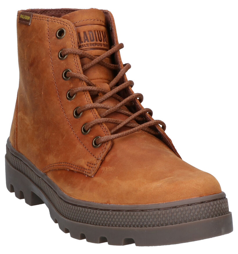 Palladium Bottines en Cognac en nubuck (257833)