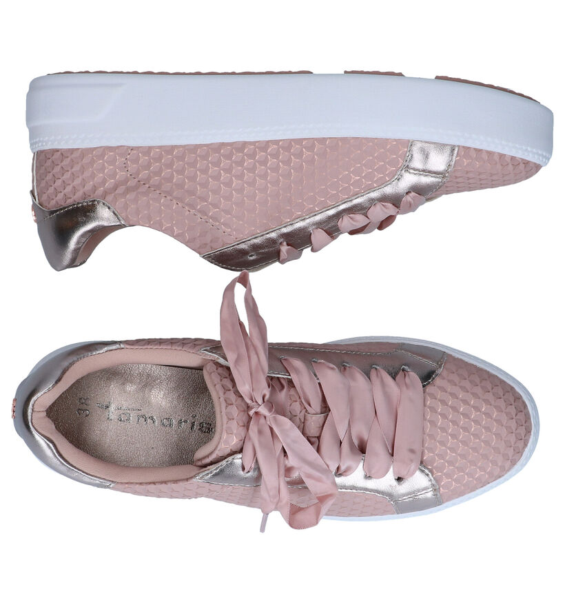 Tamaris Touch it Witte Veterschoenen in kunstleer (286303)