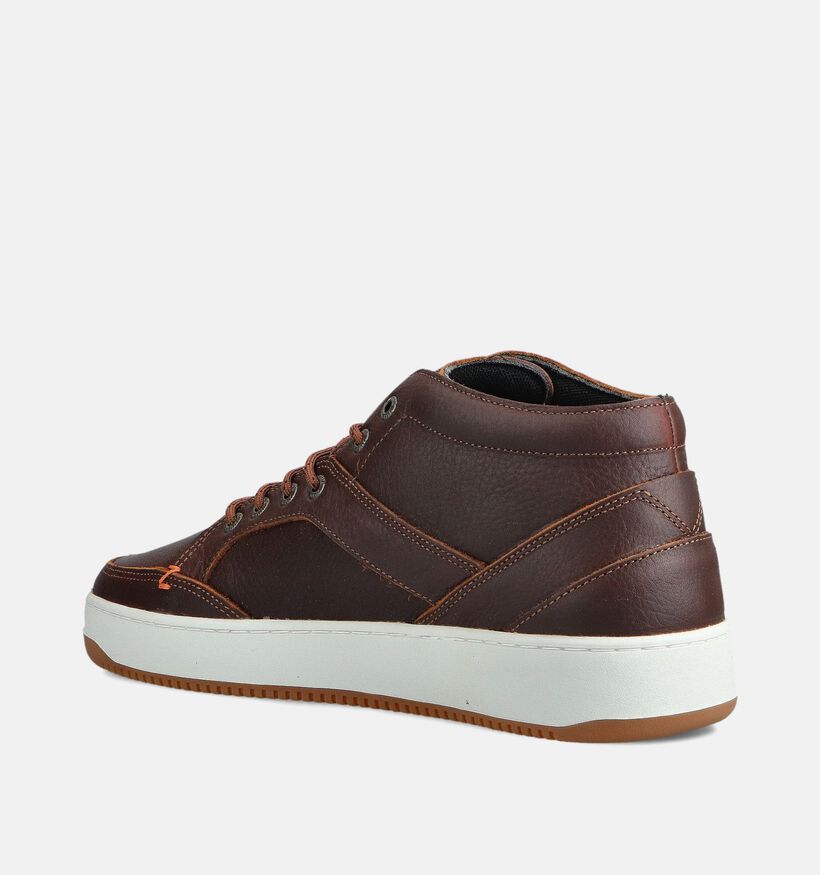 Hub Boots à lacets en Cognac pour hommes (363637) - pour semelles orthopédiques