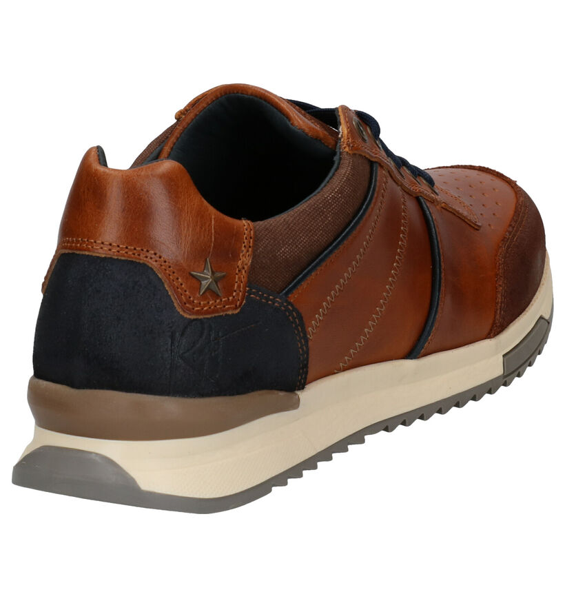 Bullboxer Chaussures à lacets en Cognac pour hommes (324232) - pour semelles orthopédiques