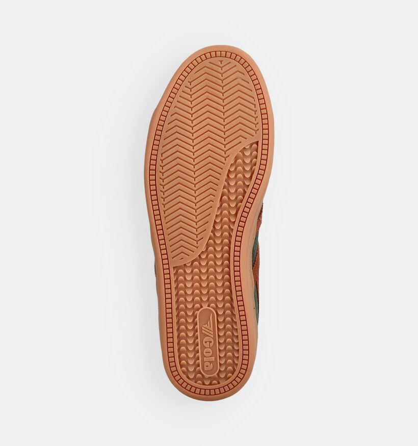 Gola Equipe II Suede Donkergroene Sneakers voor heren (376440) - geschikt voor steunzolen