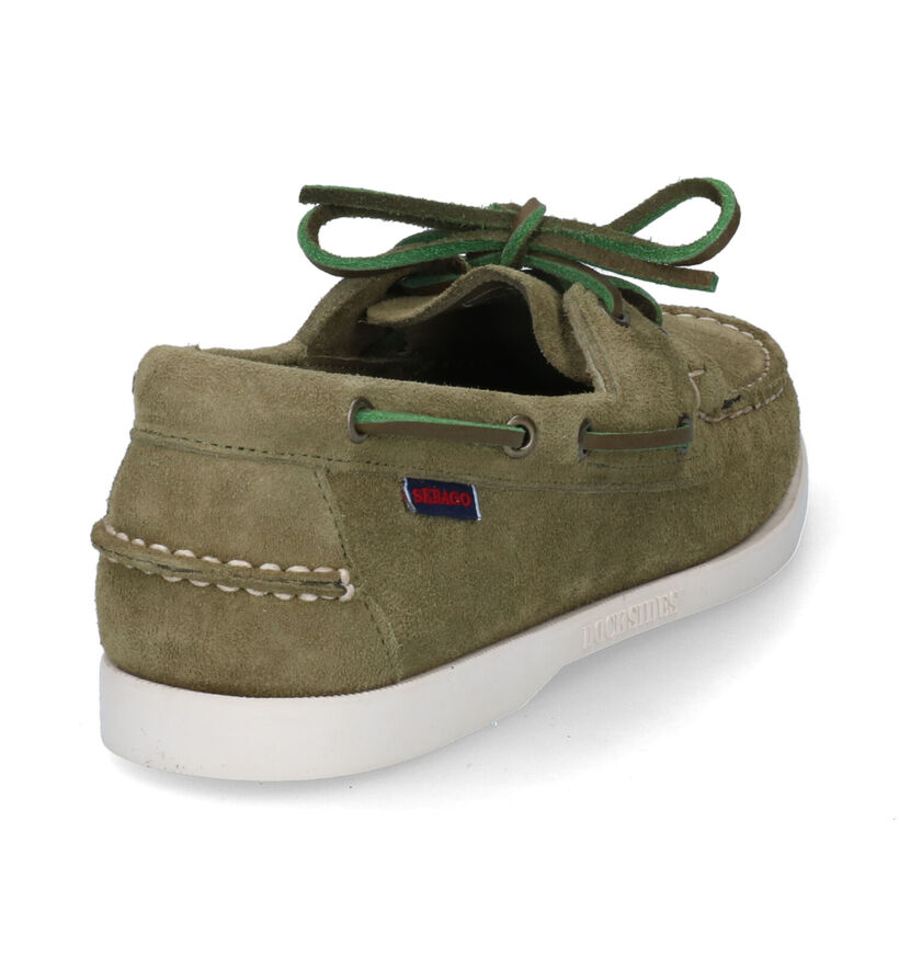 Sebago Dockside Portland Flesh Out Kaki Bootschoenen voor heren (336839)