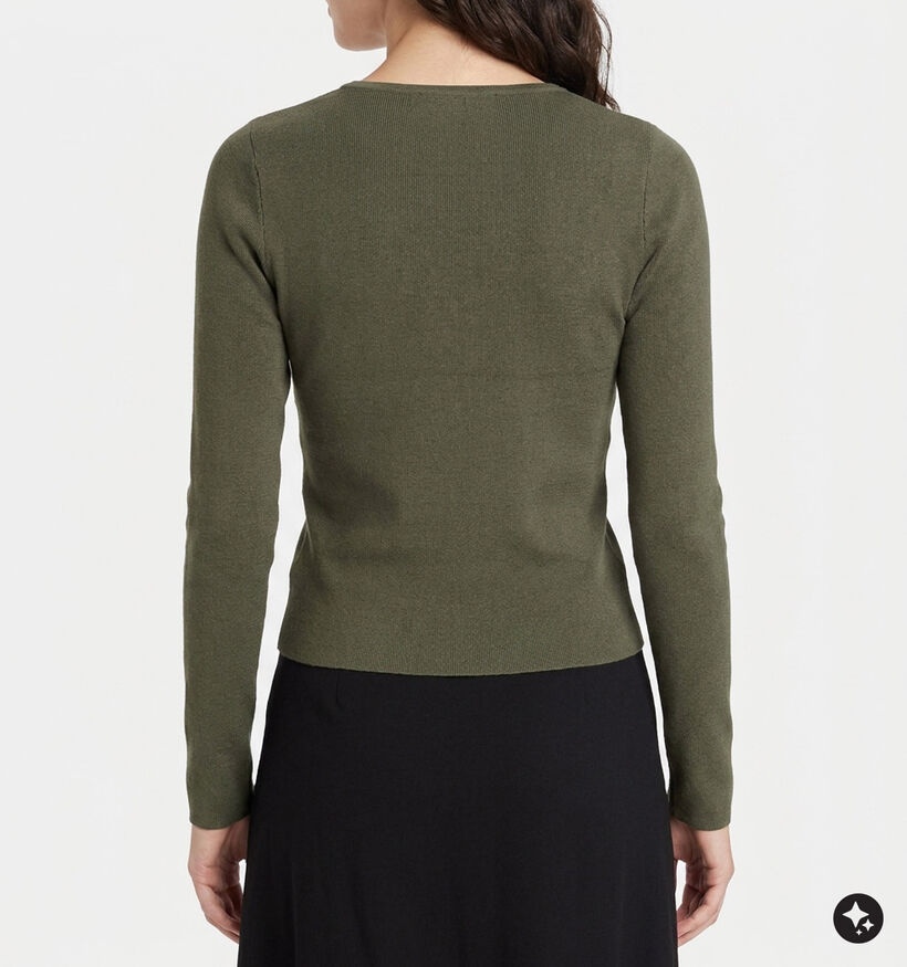 Vero Moda Jain Buckle Pull en Vert kaki pour femmes (379683)