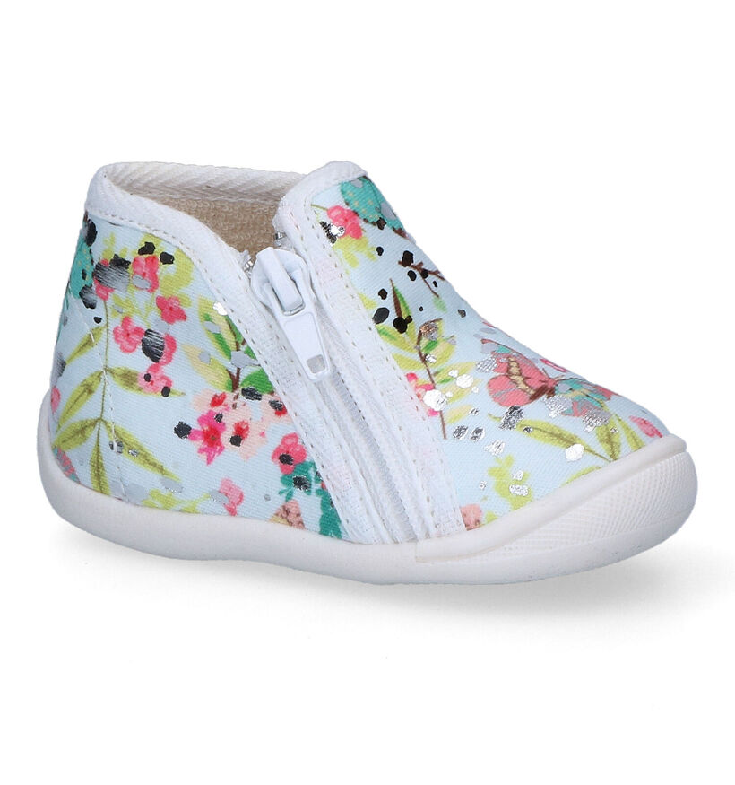 Bellamy Nora Pantoufles en Bleu en textile (309259)