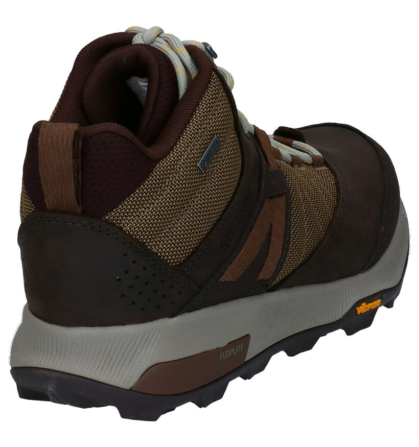 Merrell Zion Chaussures de randonn&eacute;e en Kaki en cuir (290072)