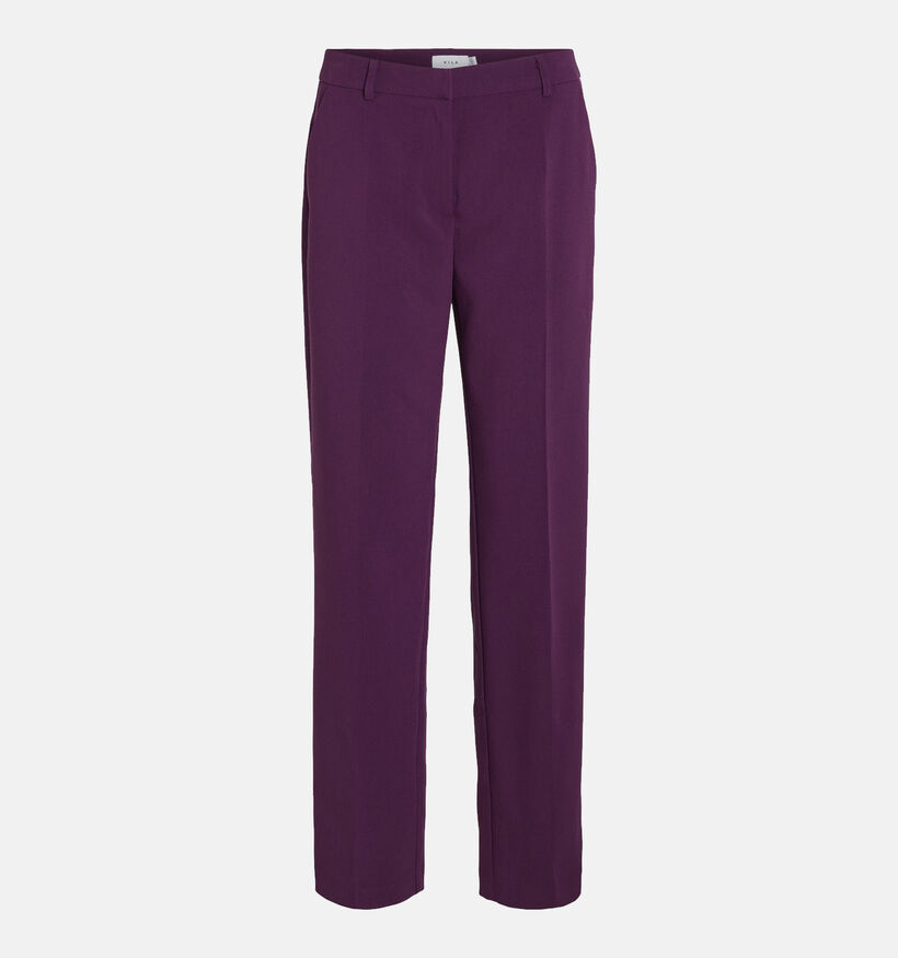 Vila Winnie Pantalon large en Bordeaux pour femmes (332526)
