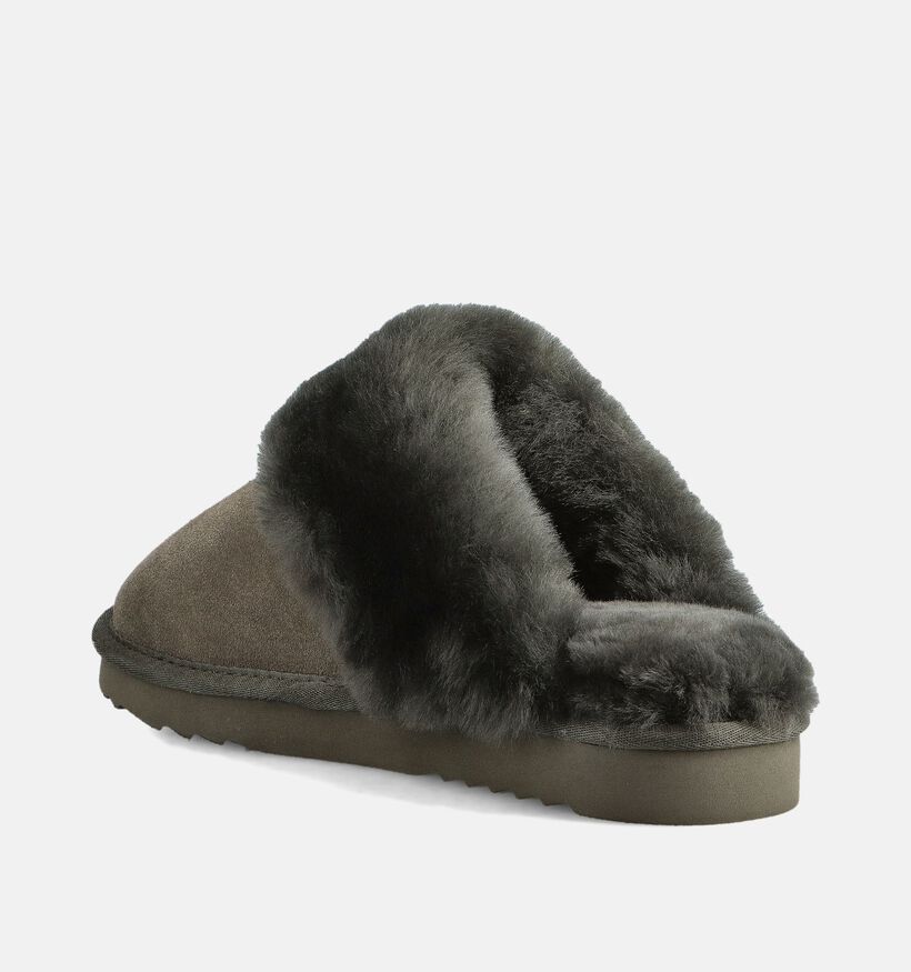 Warmbat Flurry Pantoufles ouvertes en Vert kaki pour femmes (379632)