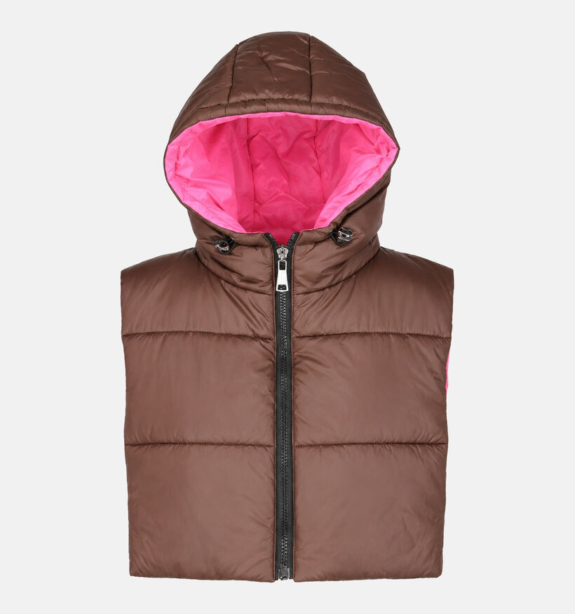 Deeluxe Original Andriva Manteau court en Marron/Rose pour femmes, hommes (382287)
