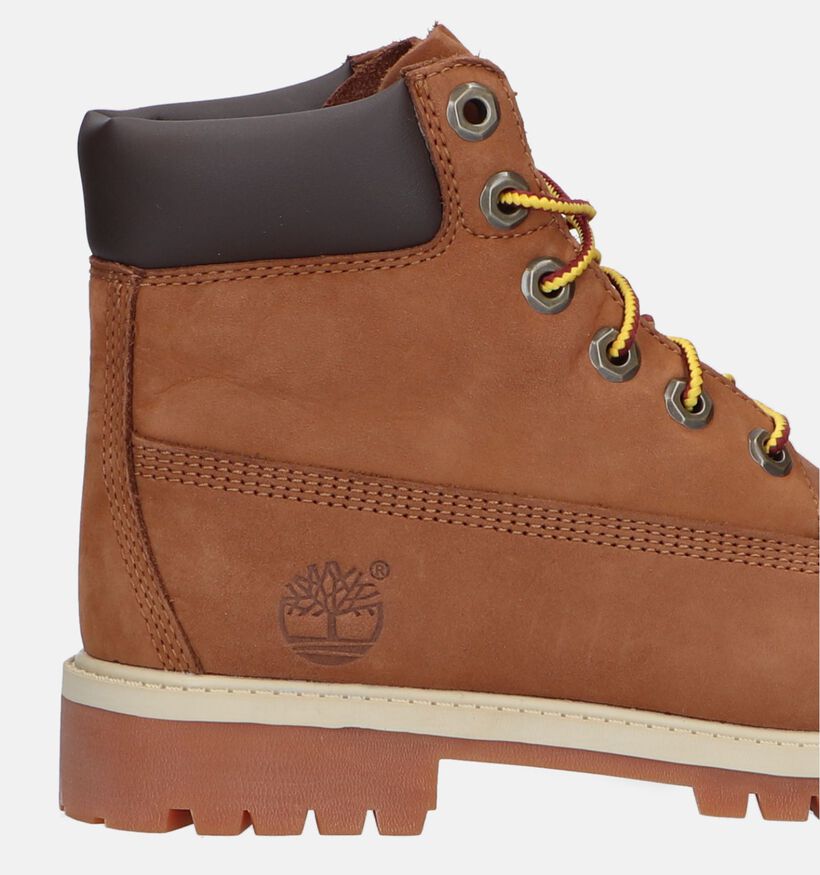 Timberland 6IN Premium WP Boot Cognac Bottines voor meisjes, jongens (329097) - geschikt voor steunzolen
