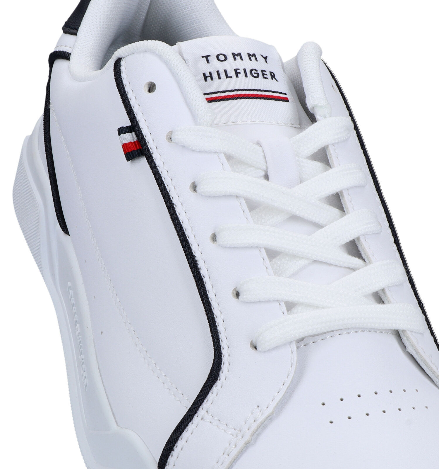 Tommy Hilfiger Lo Cup Witte Veterschoenen Heren Lage schoenen
