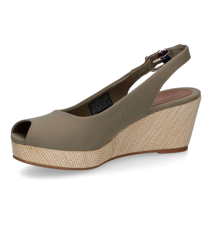 Tommy Hilfiger Iconic Elba Sling Back Wedge Sandales en Bleu pour femmes (336400)