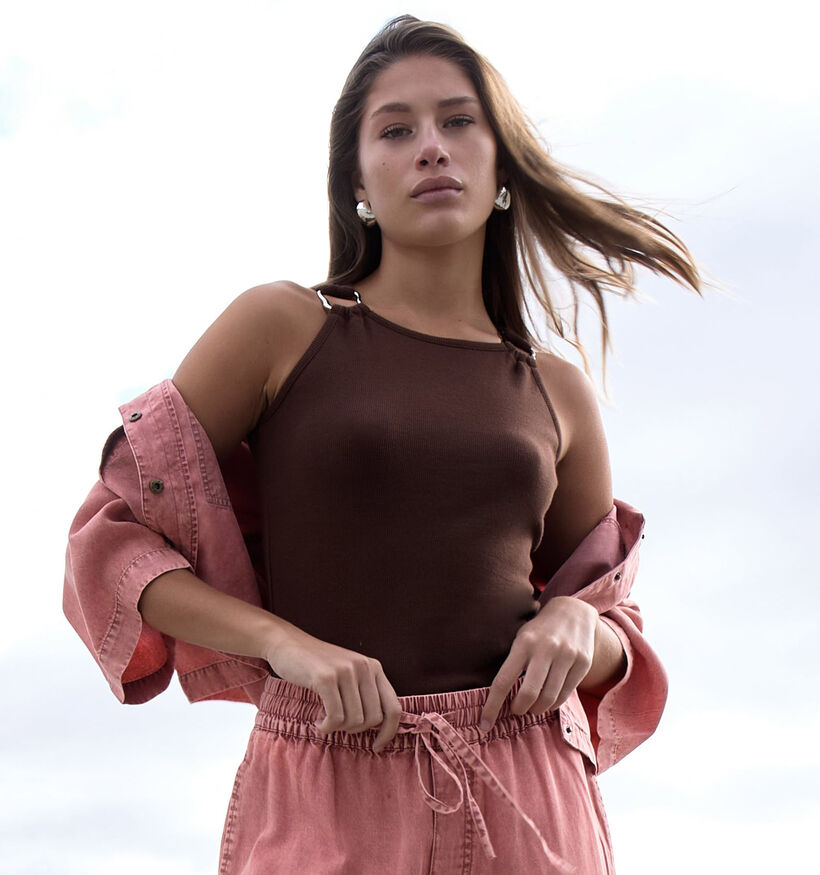 Minus Olivia D&eacute;bardeur en Marron pour femmes (374234)