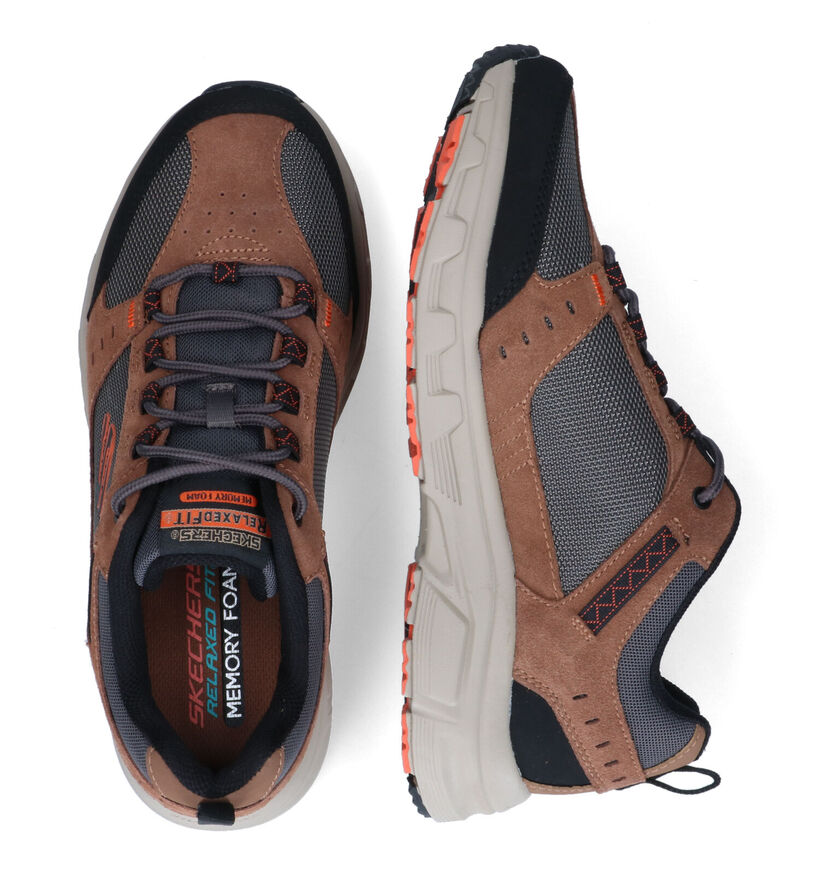 Skechers Oak Canyon Bruine Wandelschoenen in stof (306014)