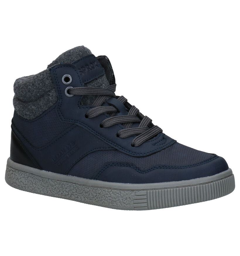 Sprox Blauwe Hoge Schoenen in kunstleer (291376)