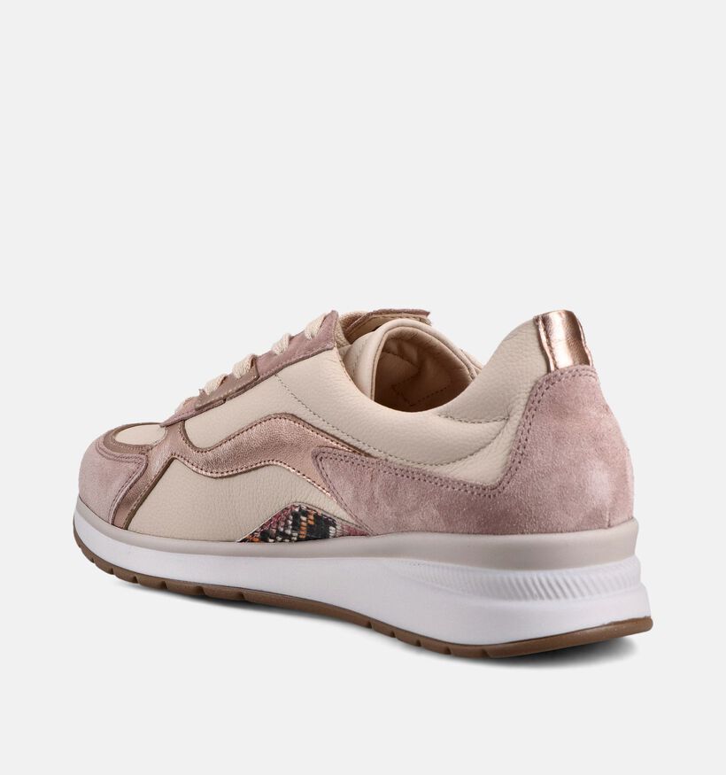 Gabor Beige Sneakers voor dames (371146) - geschikt voor steunzolen