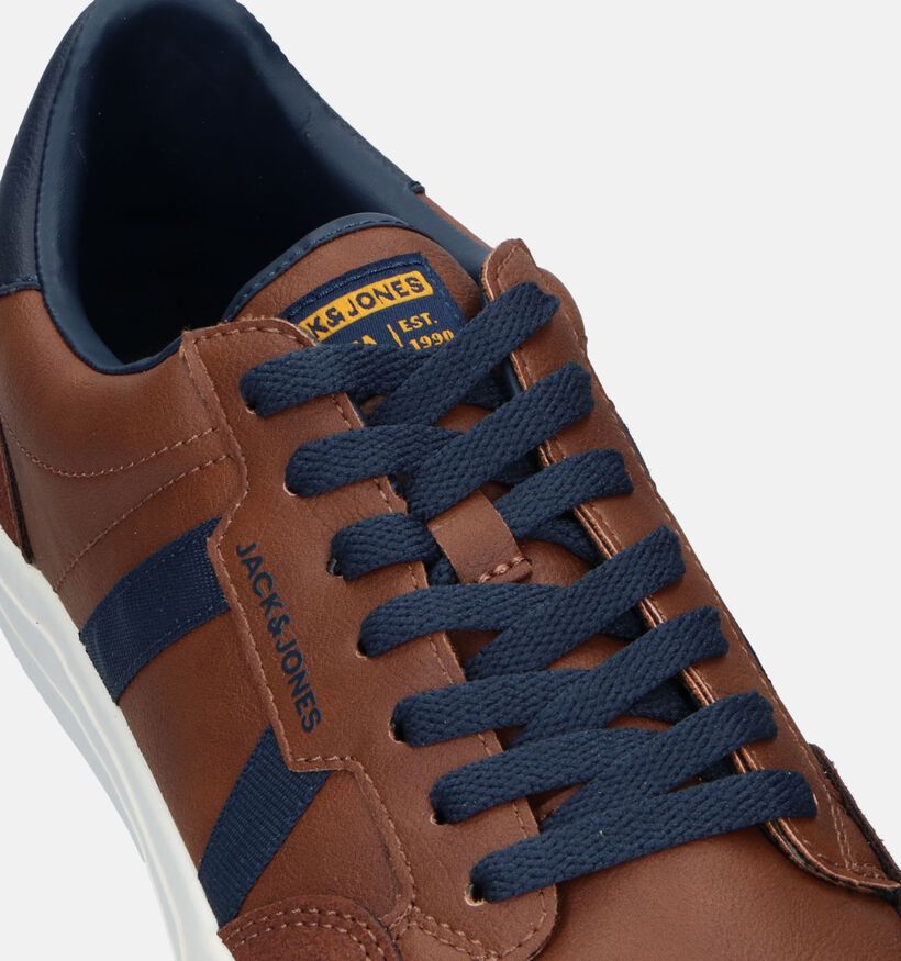 Jack & Jones Morden PU Cognac Veterschoenen voor heren (337922) - geschikt voor steunzolen