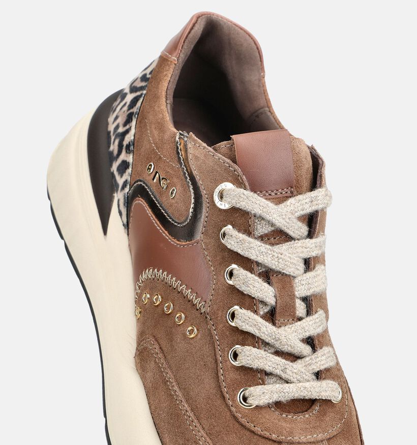 NeroGiardini Baskets en Beige pour femmes (379437) - pour semelles orthop&eacute;diques
