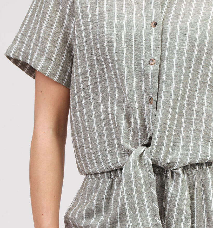 JDY Emilia Chemise rayée en Vert pour femmes (354470)