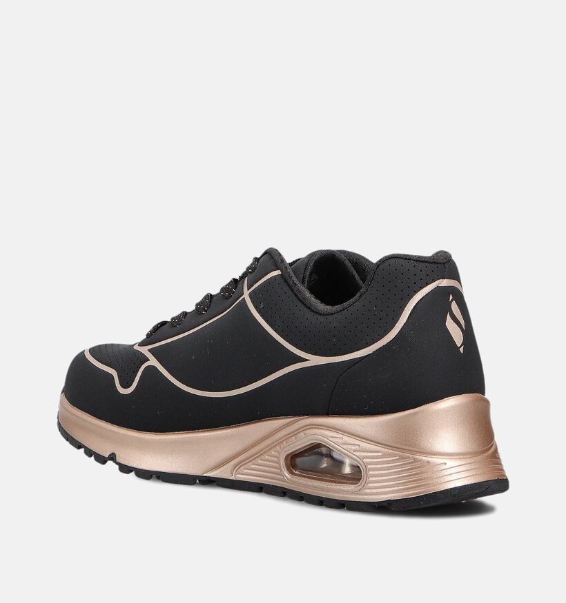 Skechers Uno Gen1 Zwarte Sneakers voor meisjes (360942) - geschikt voor steunzolen