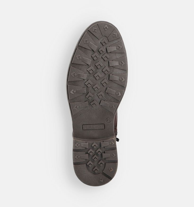 Pikolinos York Donkerbruine Boots met Veter en Rits voor heren (379254) - geschikt voor steunzolen