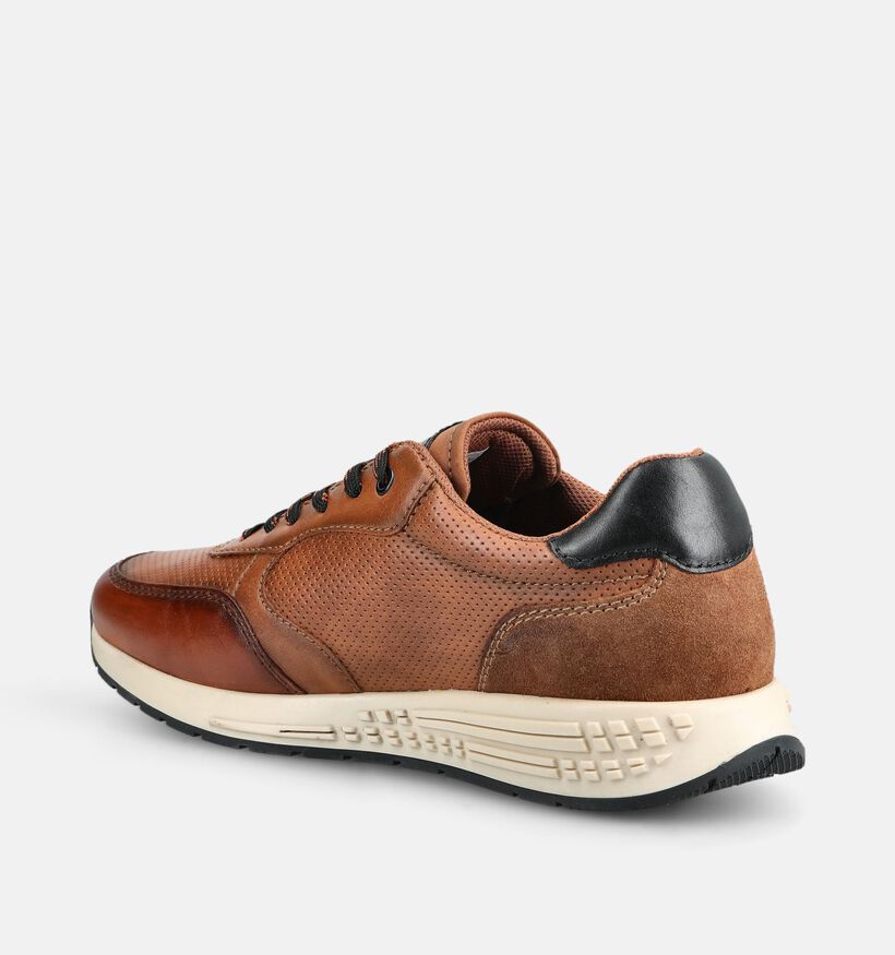 Bugatti Chaussures &agrave; lacets en Cognac pour hommes (375936) - pour semelles orthop&eacute;diques