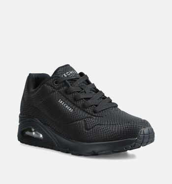 Skechers Uno Low Sneakers Zwart/Groen