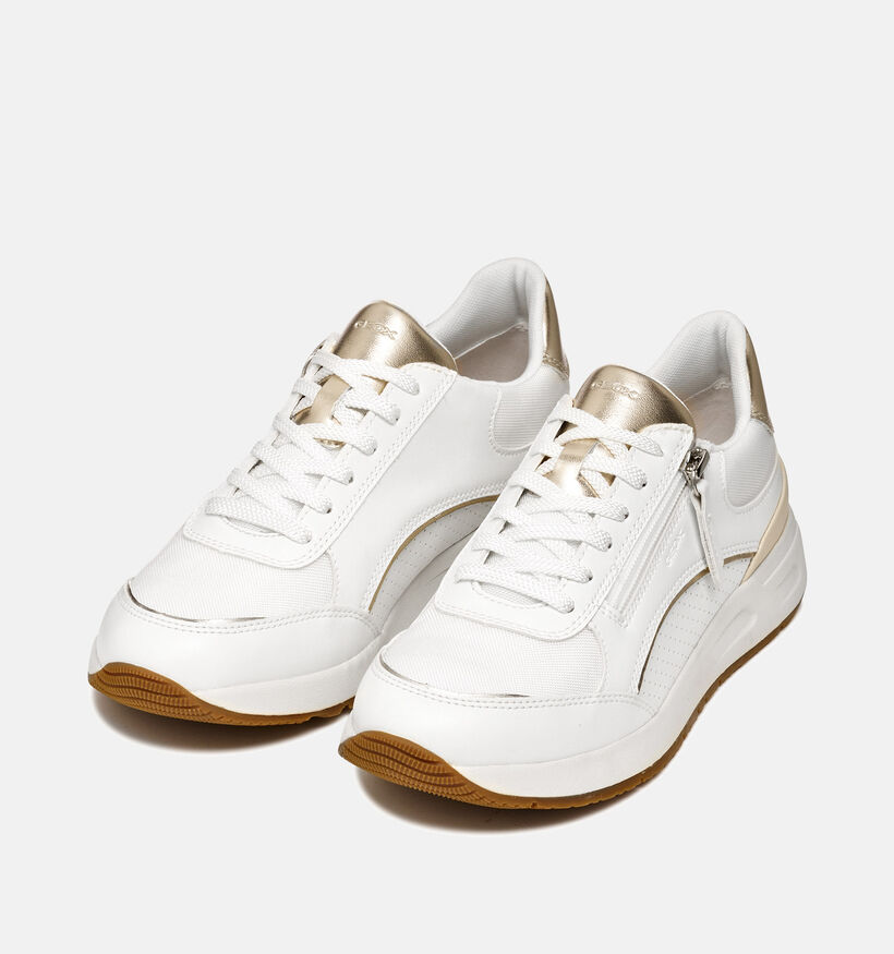 Geox Bulmya Witte Sneakers voor dames (368151) - geschikt voor steunzolen