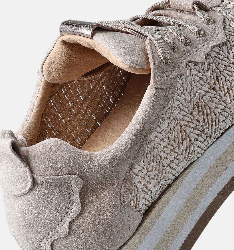 Softwaves Chaussures à lacets en Beige pour femmes (357259) - pour semelles orthopédiques