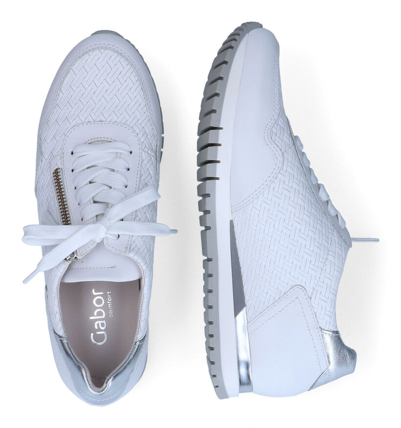 Gabor OptiFit Witte Sneakers in leer (317691)