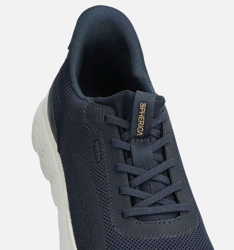 Geox Spherica Plus Fast-In System Donkerblauwe Sneakers voor heren (368009) - geschikt voor steunzolen