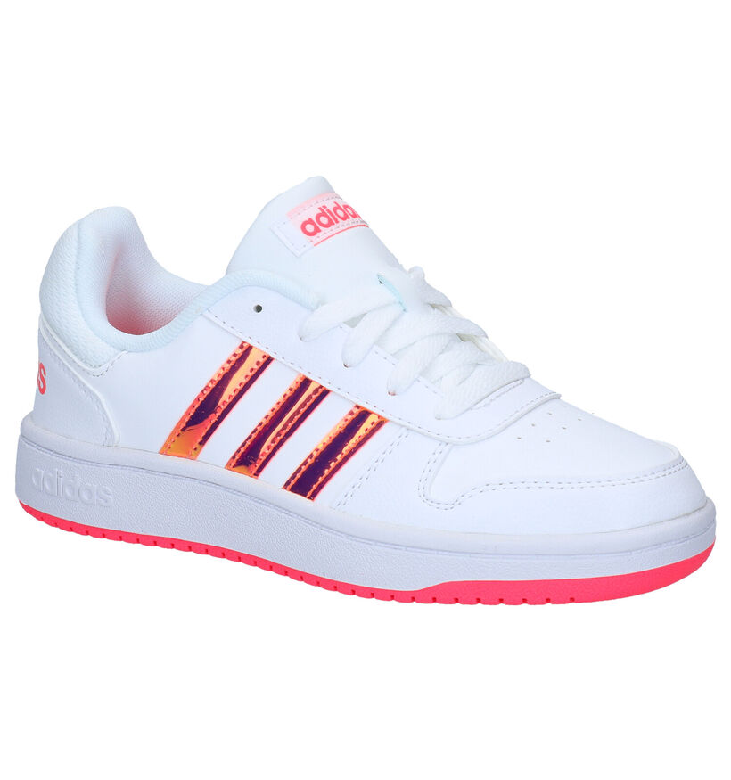 adidas Hoops Baskets en Blanc en simili cuir (284524)