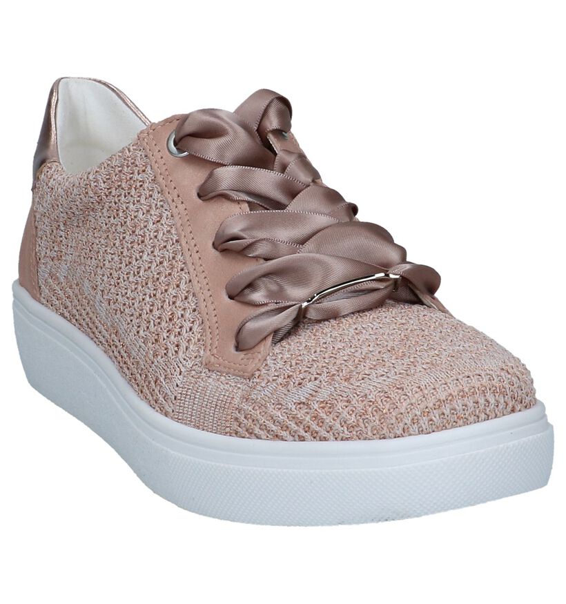 Ara Chaussures à lacets en Rose clair en cuir (240914)